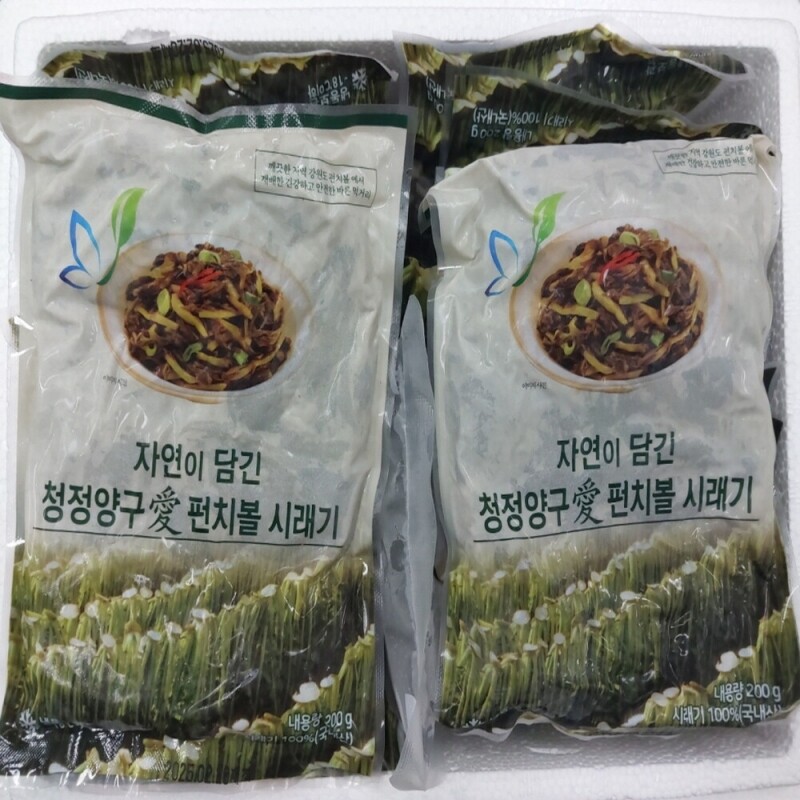 청정양구애,청정양구애 펀치볼 시래기 (냉동, 200gX17봉),홈쇼핑 판매상품