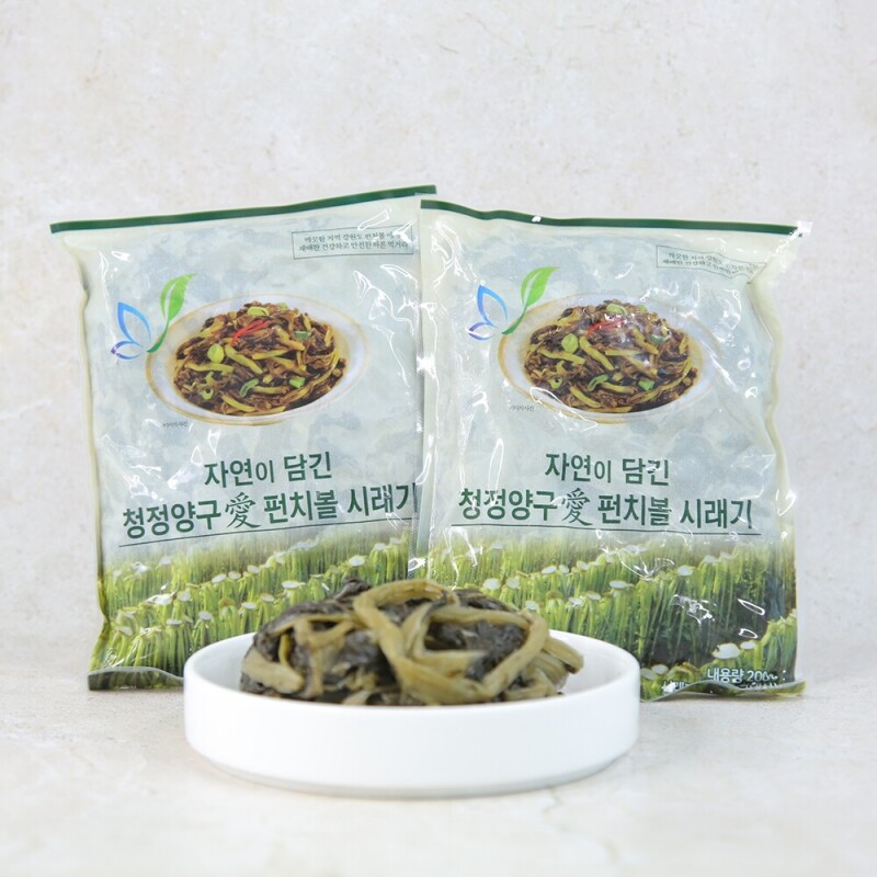 청정양구애,(설 특판) 청정양구애 펀치볼 시래기 (냉동, 200gX17봉),홈쇼핑 판매상품